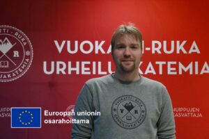 Kuva Timo Eronen ja EU-lippu sekä teksti Euroopan unionin osarahoittama.
